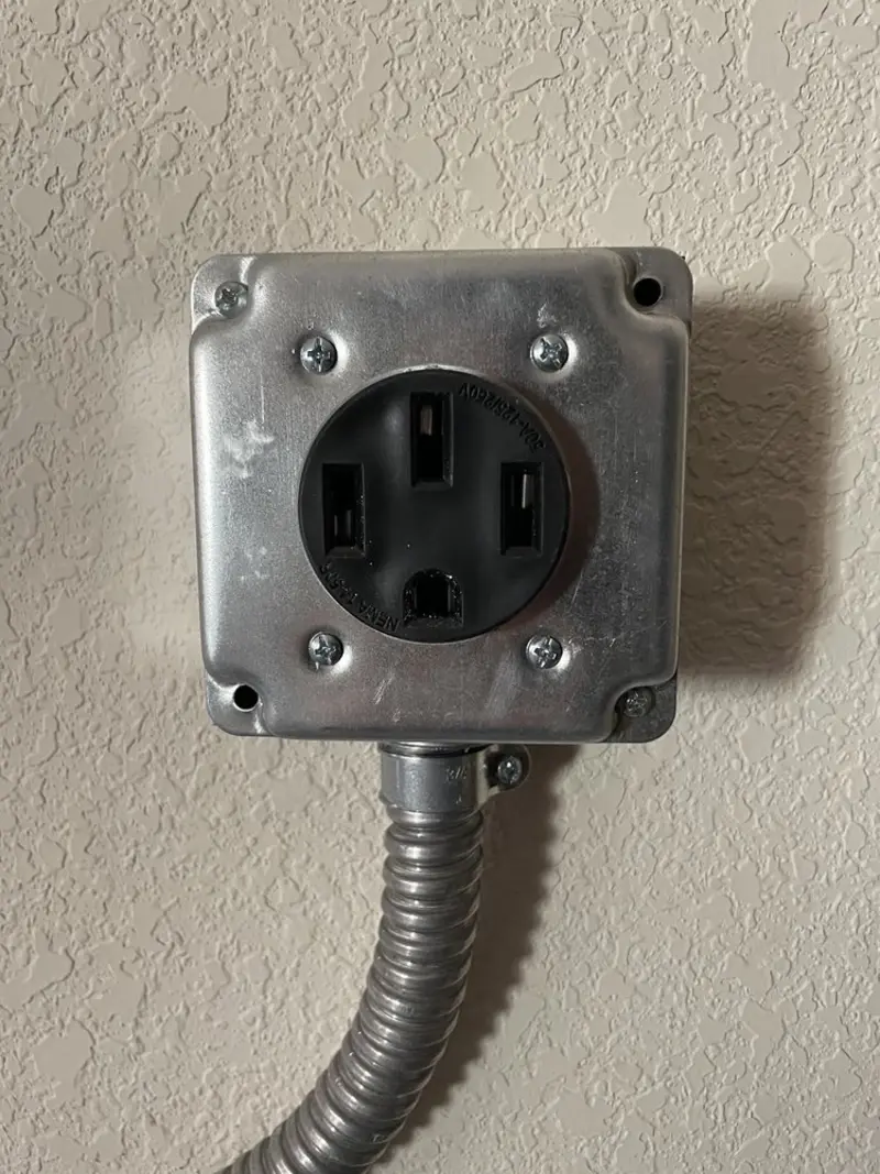 NEMA 14-50 outlet installed for Smart Home Electrical in Cutler Bay